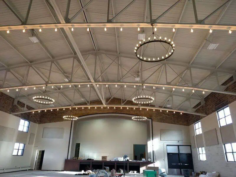 New Lighting at The Adrian Armory.